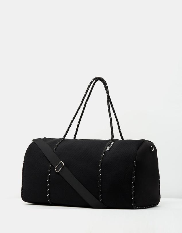 Miz Casa & Co Piper Neoprene Overnight Bag Black